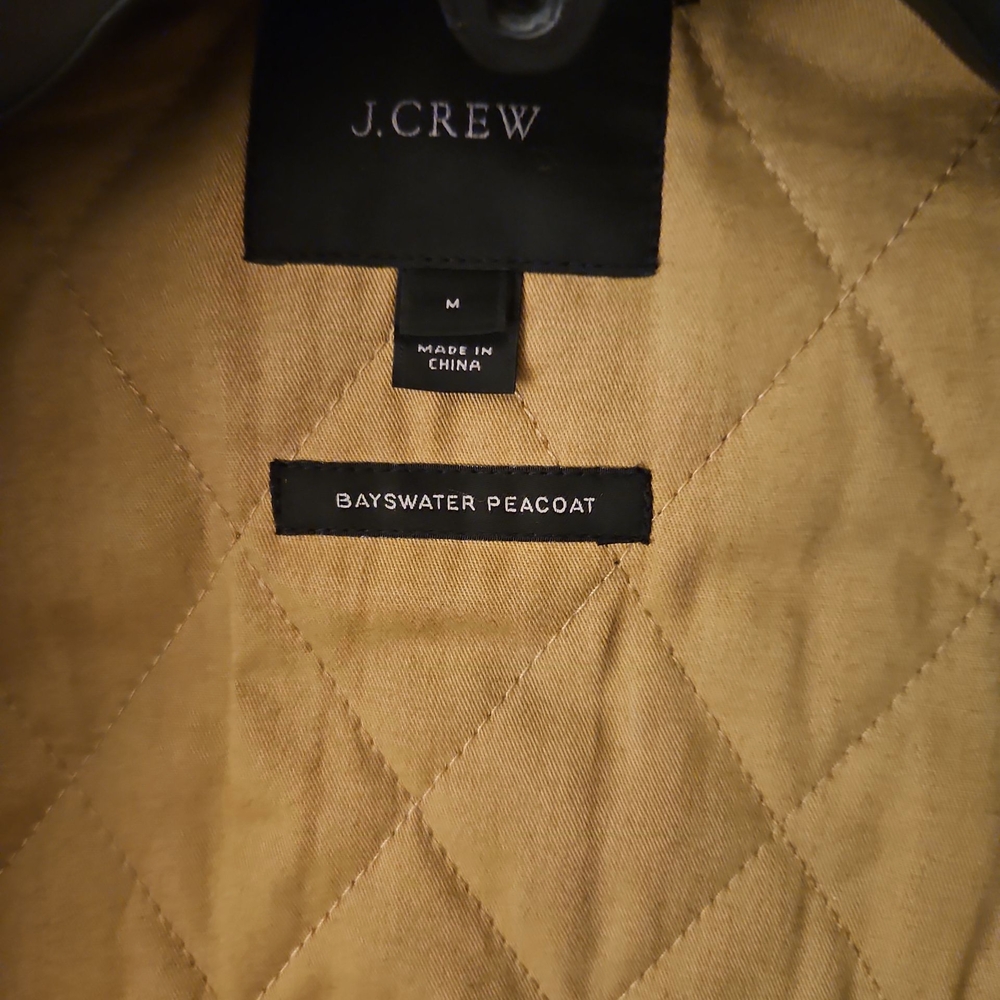 J. Crew Classic Black Pea Coat - Picture 3 of 5